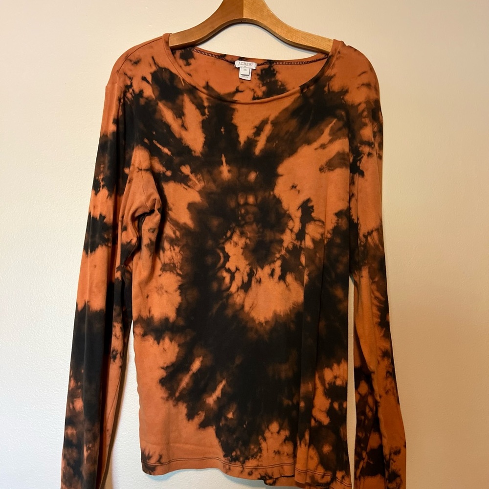 J Crew Factory Custom-dyed Long Sleeve Artist Tee XXL